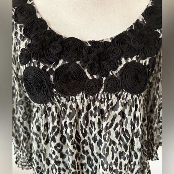 eci New York animal print top size 6 - Picture 2 of 5